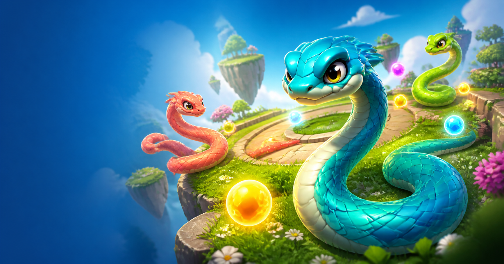 Multiplayer snakes in the Snake Arena Univers world